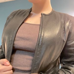 ANNE KLEIN GENUINE LEATHER JACKET
